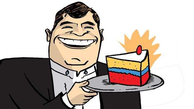 Correa reparte la torta